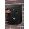 Alpine Industries Outdoor Wall-Mounted Cigarette Butt Disposal Receptacle with Removable Ashtray Bin in Black ALP490-01-BLK-MK - alternate 1